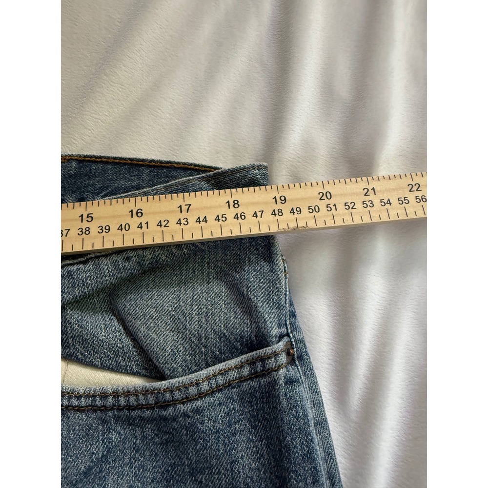 Levis 527 Y2K Low Boot Cut Jeans Mens 38x30 Medium Wash Denim Blue Pants - Picture 6 of 9